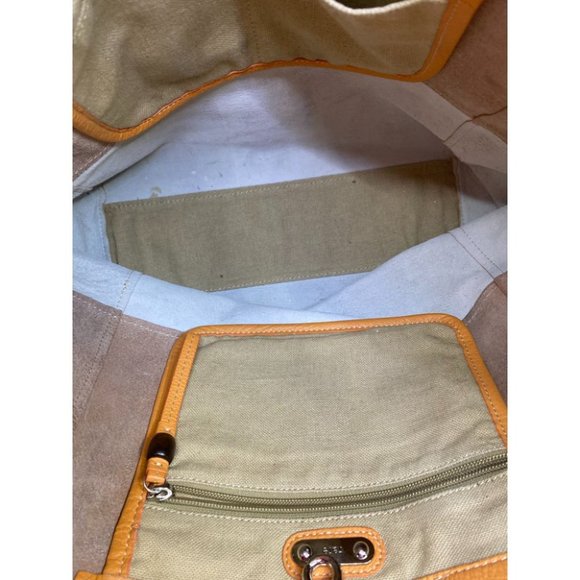 Rafe Women's Orange Gold Leather Handbag - Picture 10 of 14